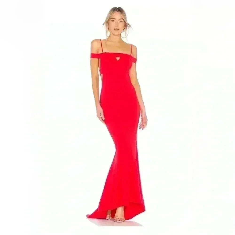 NWT- LOVERS AND FRIENDS Cece Gown in Red Rose- Size-medium